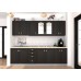 Bucatarie Zebra 2.6 metri MDF wenge frezare mustata